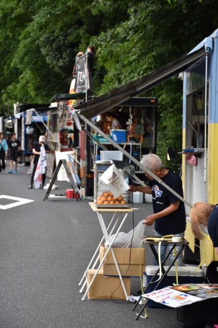 ほたる祭出店準備