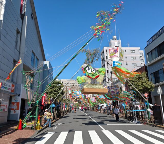 第７６回福生七夕まつり駅前大竹飾り②